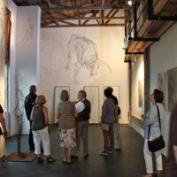 Siegfried Kober erläutert seine Arbeit