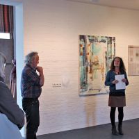 Gudrun Venter und Jürgen Hägele begrüßen die zahlreichen Wegbegleiter